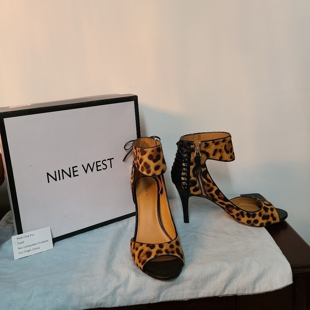 Nine West Cow Fur Heels